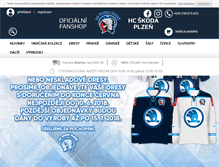 Tablet Screenshot of fanshop.hcplzen.cz